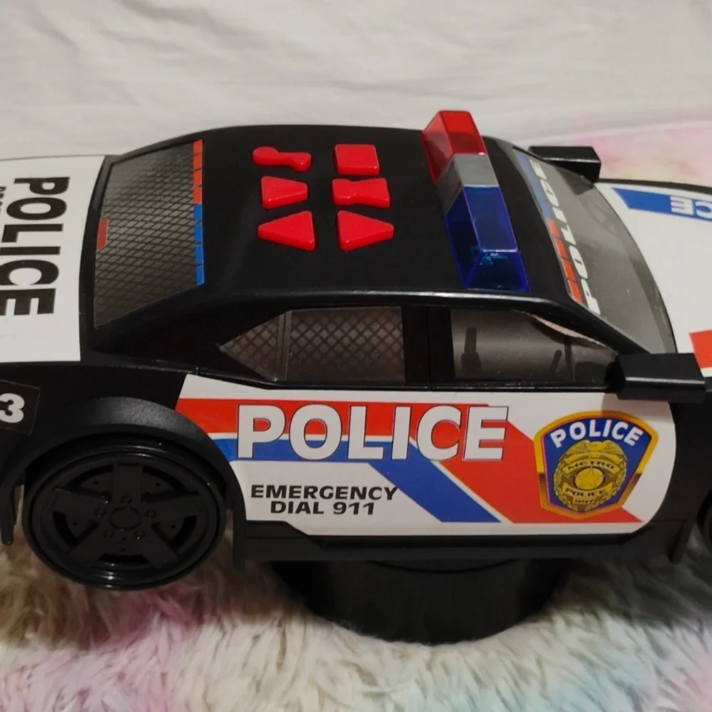 (#16) Liberty Imports Motorized Police Cruiser Works Great